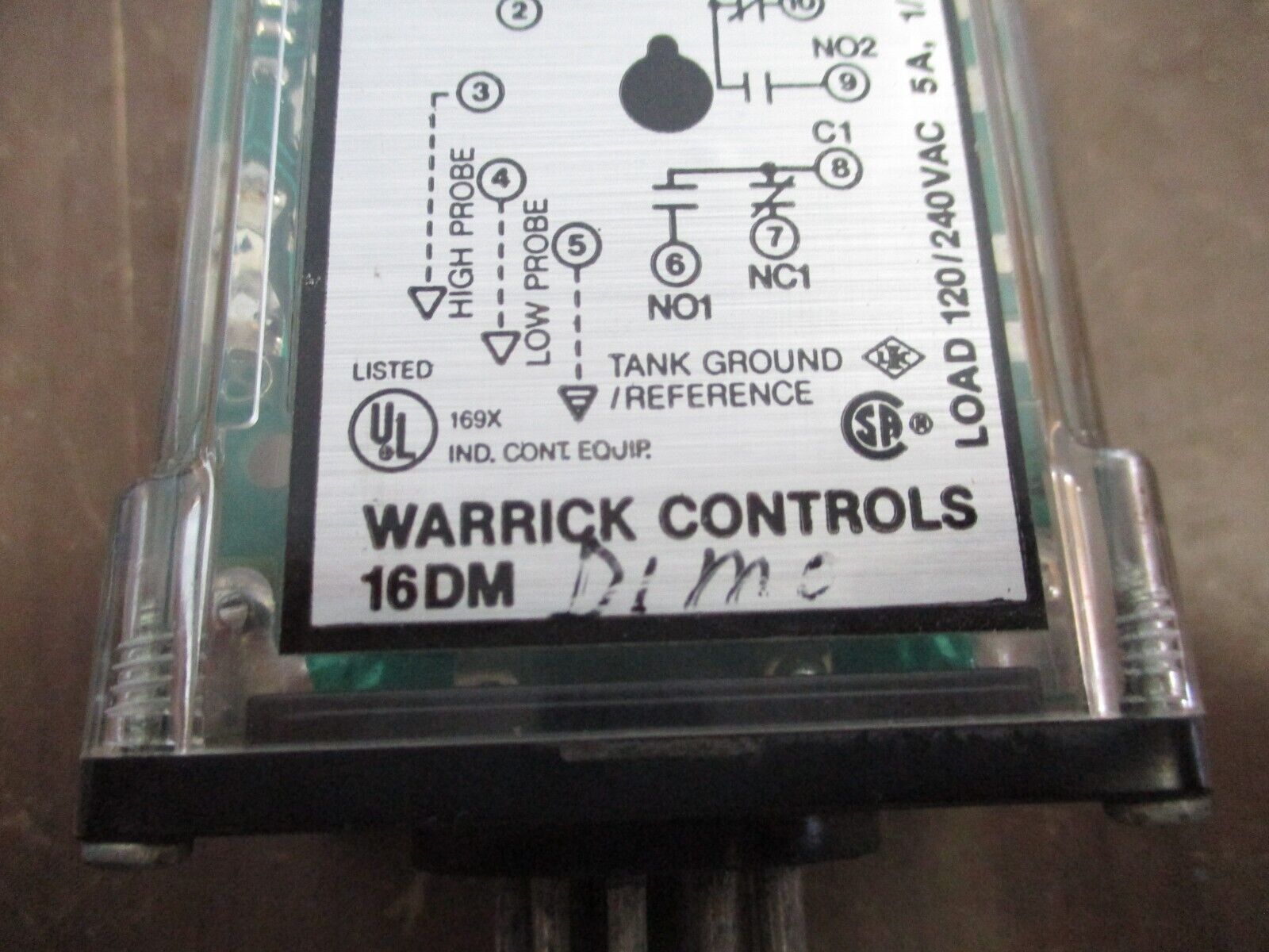 Warrick Controls Control Relay 16DM D1M0 120V 50/60Hz 4.4VA Used