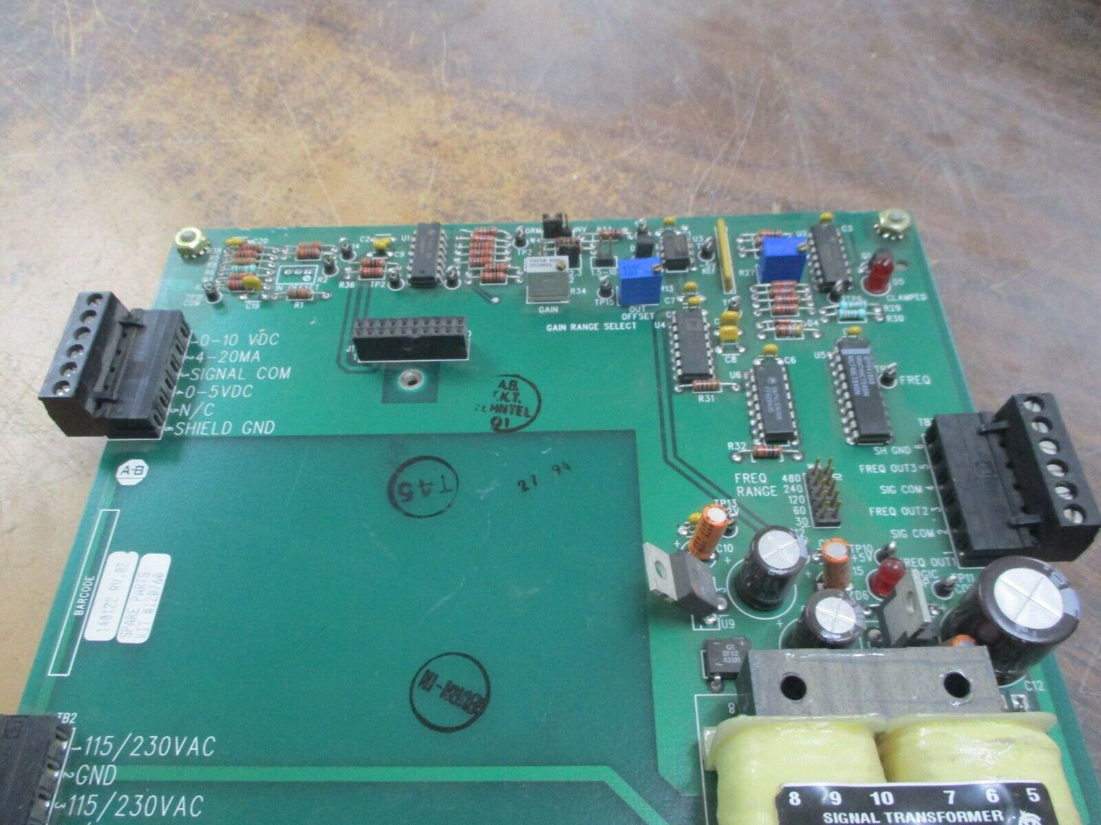 Allen-Bradley Isolated Signal Conditioner Board 140122 Rev. 02 Used