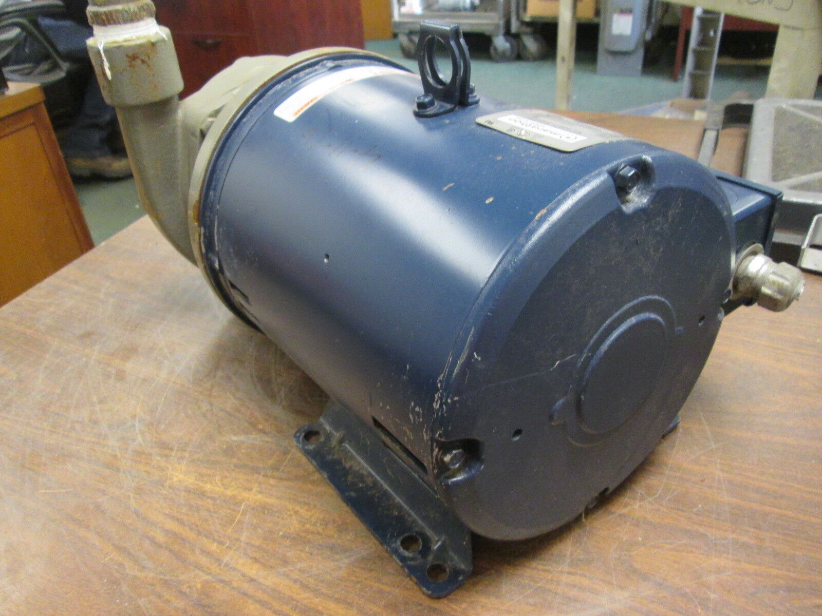 Flowserve Pump w/ Motor P02-001A Size:1.5X1.25X5 2000 5HP 230V 175GPM 53TDH Used