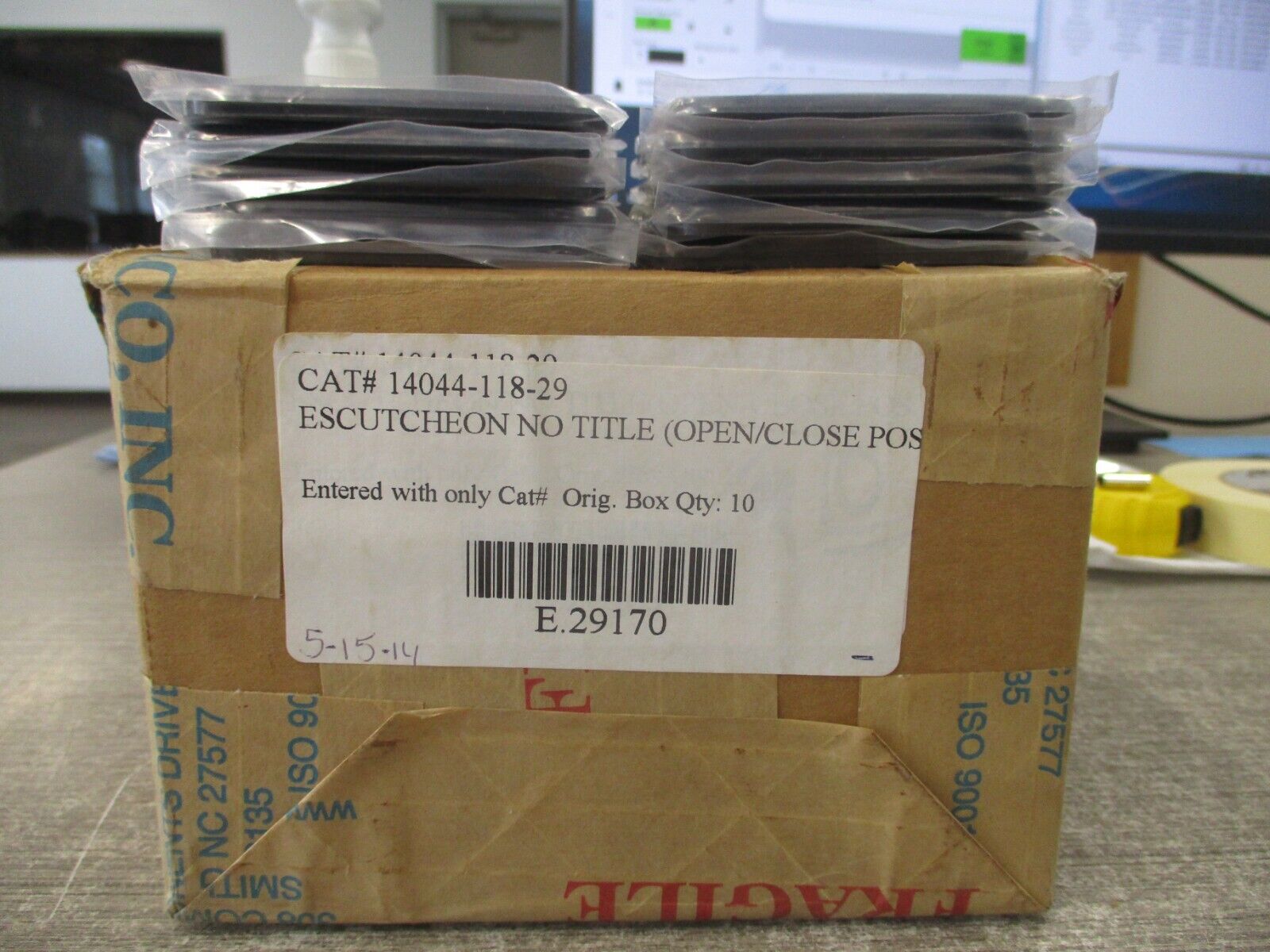 Shallco Open/Close Cover Plate 14044-118-29 *Box of 10* New Surplus