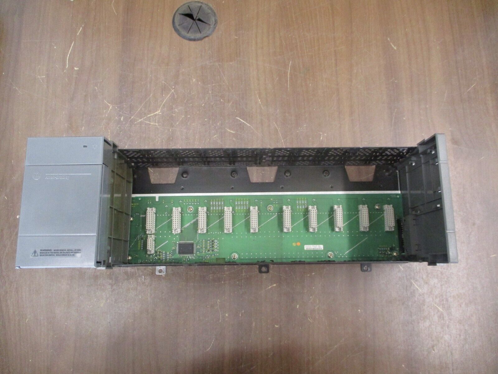 Allen-Bradley SLC 500 PLC Rack w/ Power Supply 1746-A10/1746-P2 10-Slot Used
