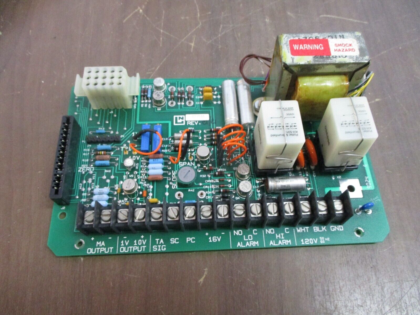 Leeds & Northrup Amplifier Board 021596 Rev. C1/C1 *No Box* New Surplus