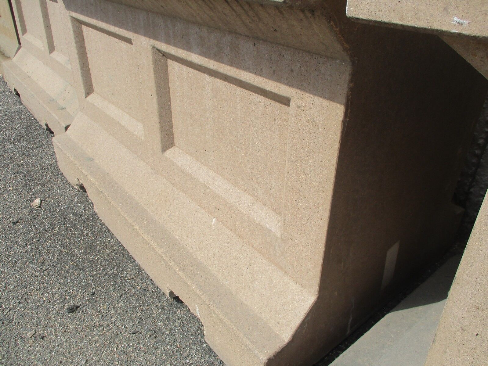Petersen Decorative Concrete Security Barriers 4' Long 30" Wide 35" Tall Used