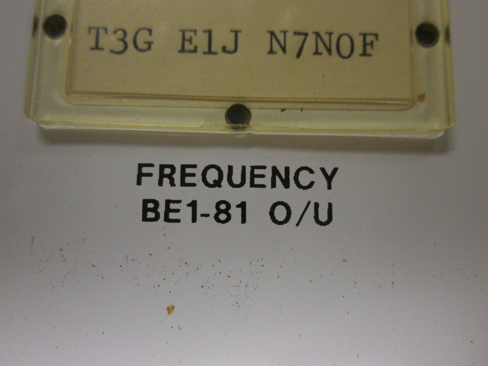 Basler Electric Over/Under Frequency Relay BE1-81 0/U Used