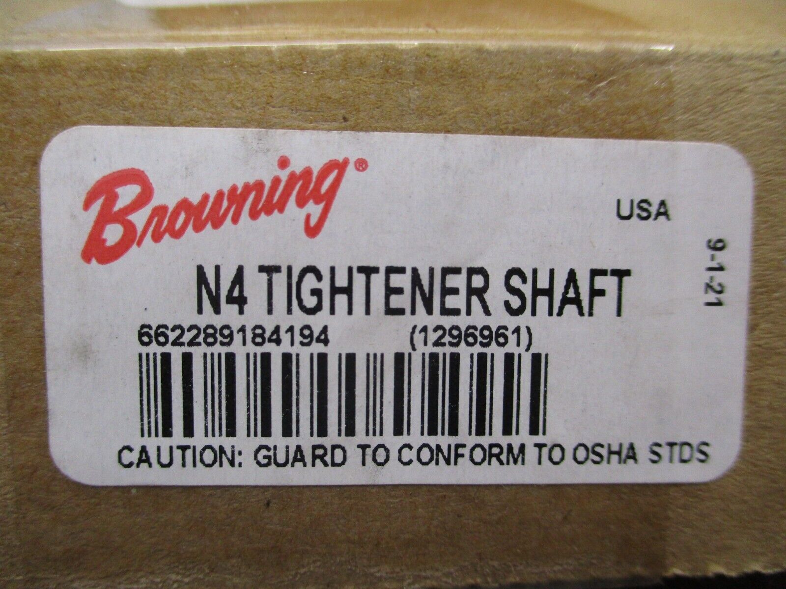 Browning N4 Tightener Shaft 1296961 New Surplus