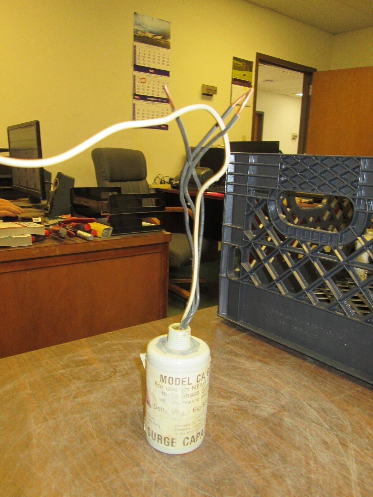 Delta Surge Capacitor CA 603R For use on NEMA 600V 3Ph systems Used
