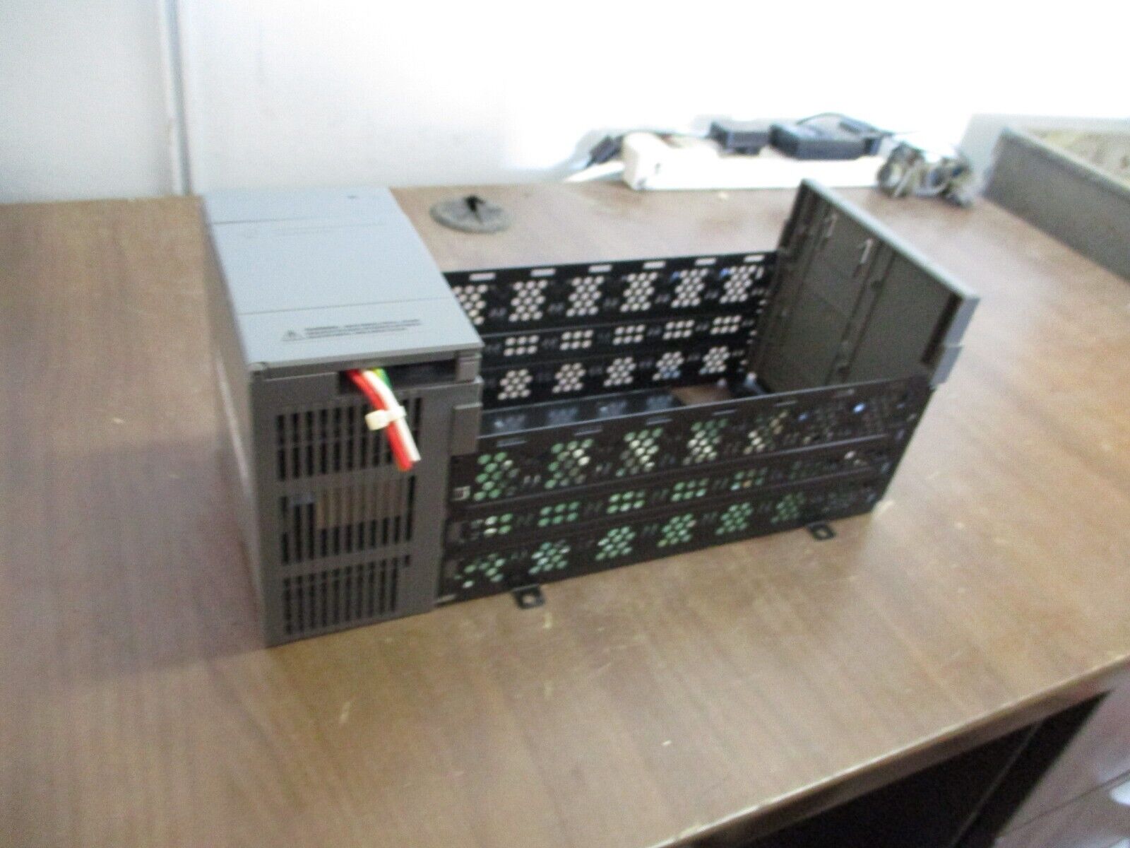 Allen-Bradley SLC 500 PLC Rack w/ Power Supply 1746-A7 / 1746-P2 7-Slot, Used