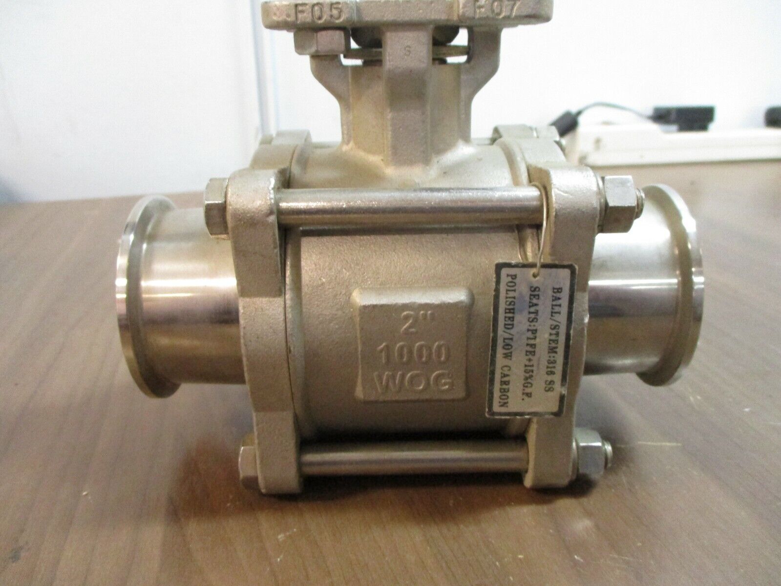 QSM Tru-Flo Stainless Steel Ball Valve Size: 2" 1000 WOG Used