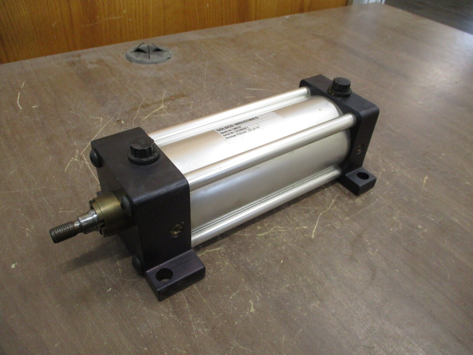 Goldco Industries Pneumatic Air Cylinder 300129 250PSI Used