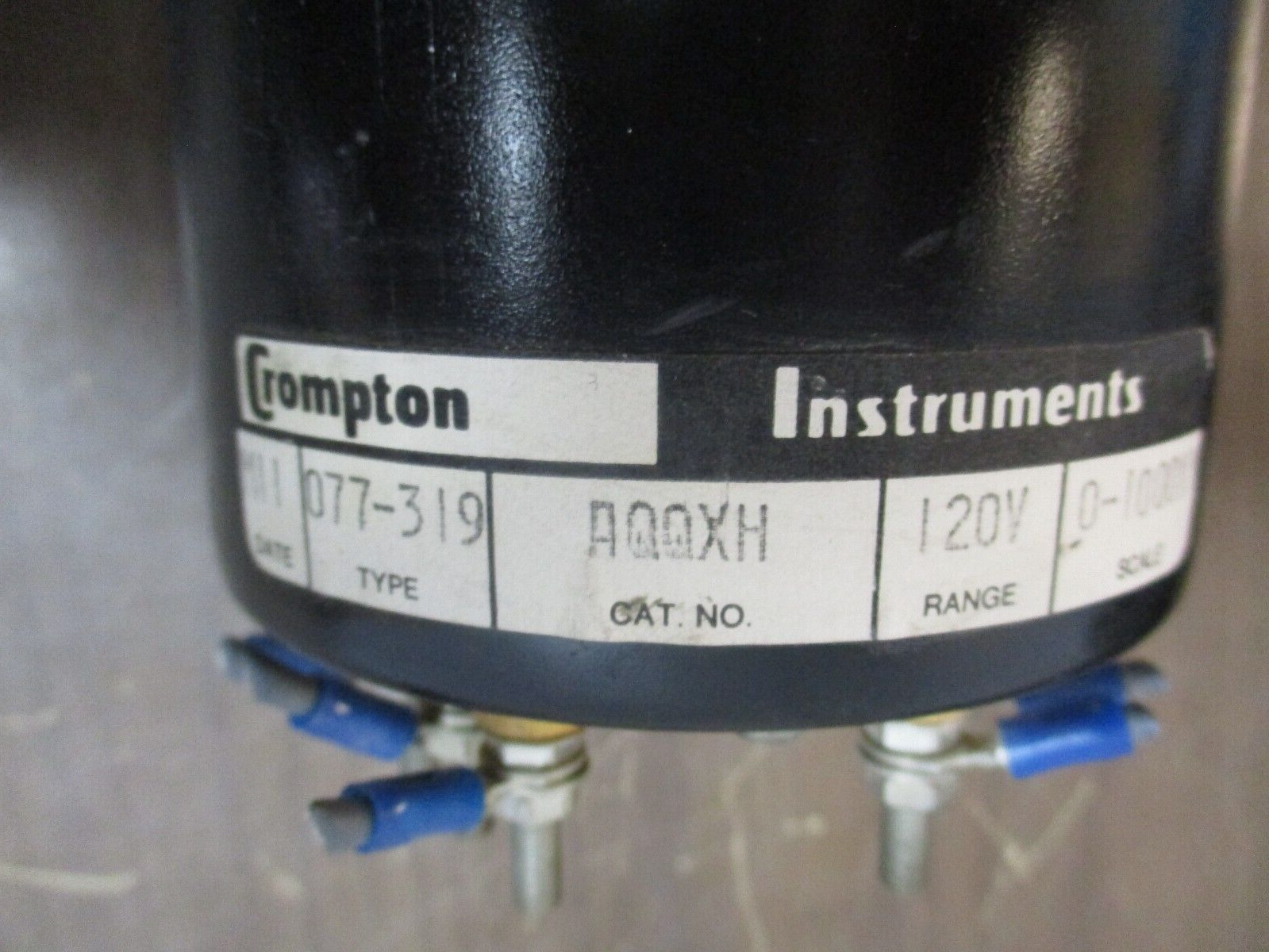Crompton / Gould Type 077-219 AC Kilowatt Meter AQQXH Range: 0-1000kW Used