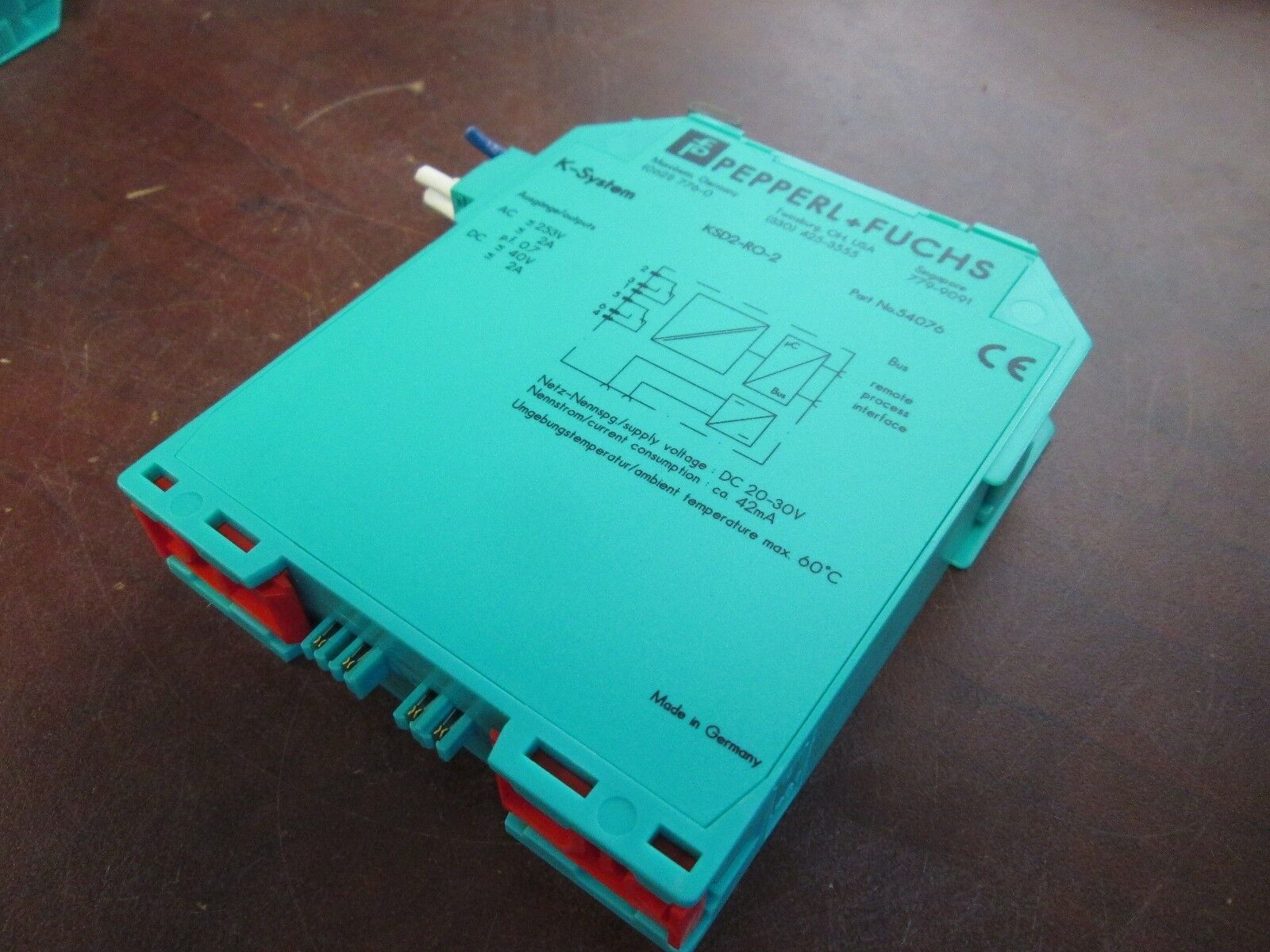 PepperL+Fuchs Remote I/O 54076 KSD2-RO-2 Output: 253VAC 40VDC 2A Used