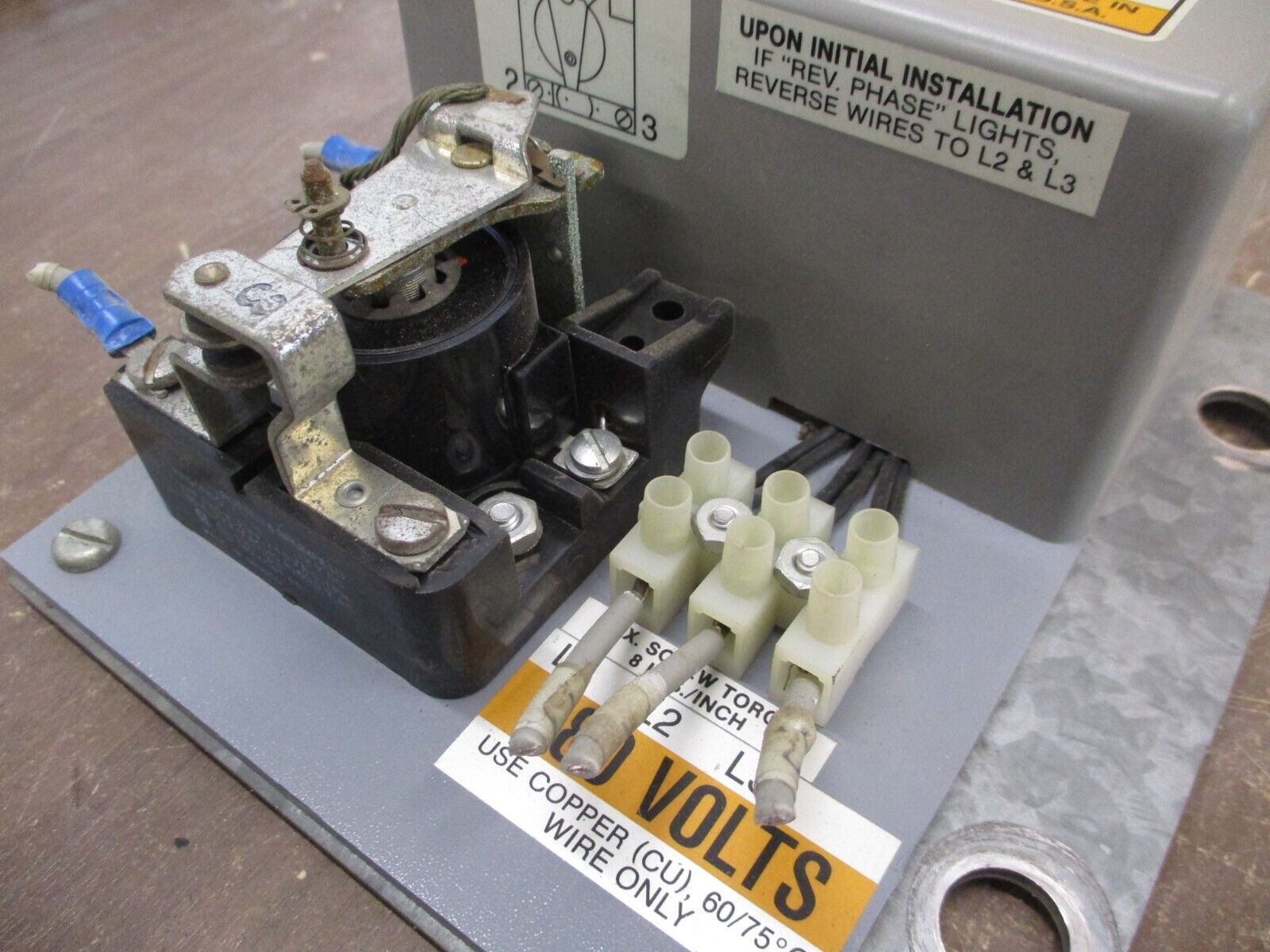 Phase-Guard Phase Failure Relay PNDR-480-5T 480V 3Ph 30A Delay: 5 Sec Used