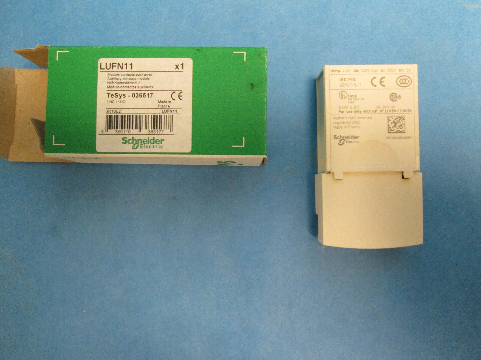 Schneider Electric Aux Contacts NC NO LUFN11 New Surplus in Box!!!