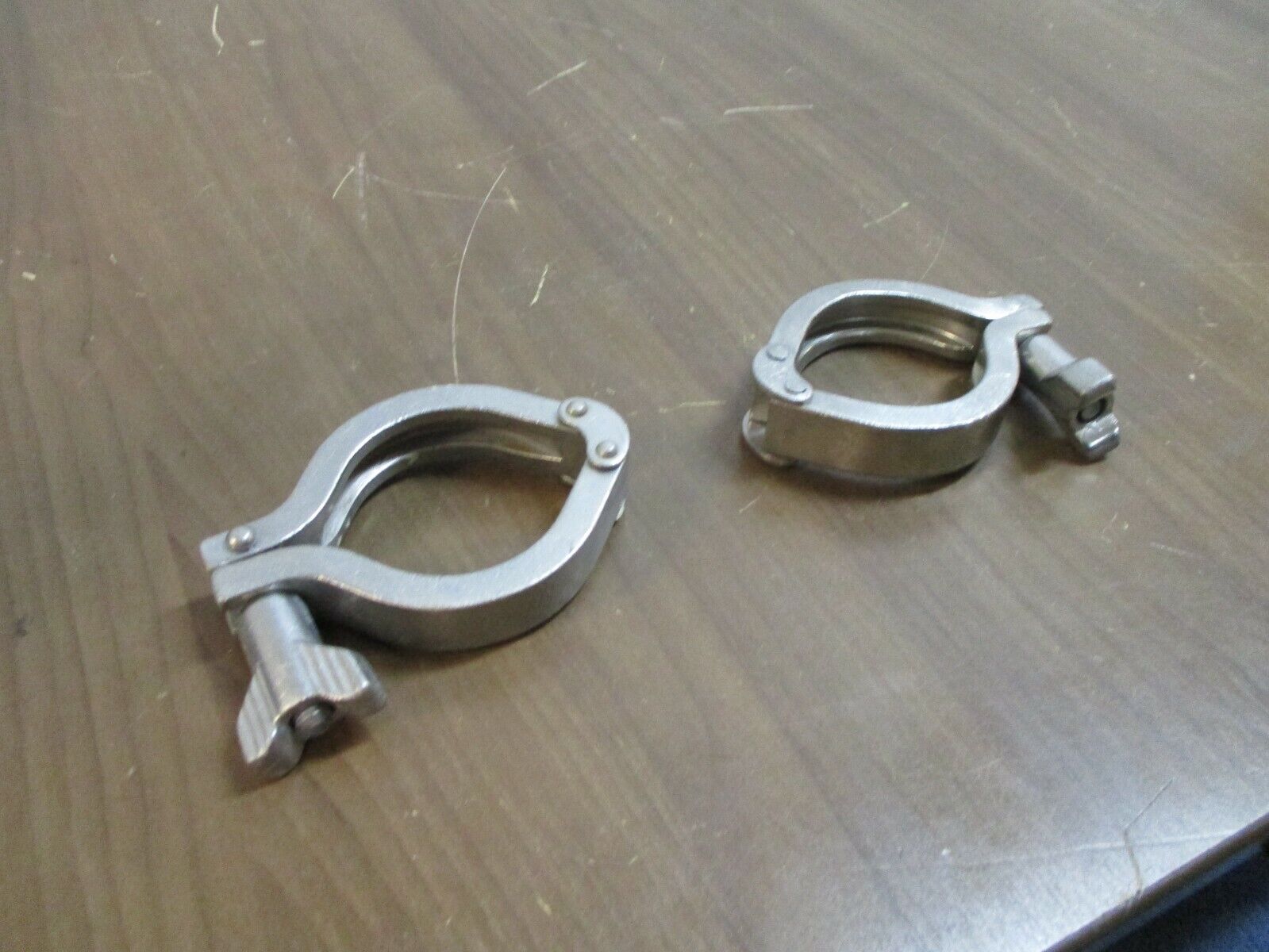 Misc. Brand Stainless Steel Sanitary Clamp Size: 2" *Lot of 2* Used