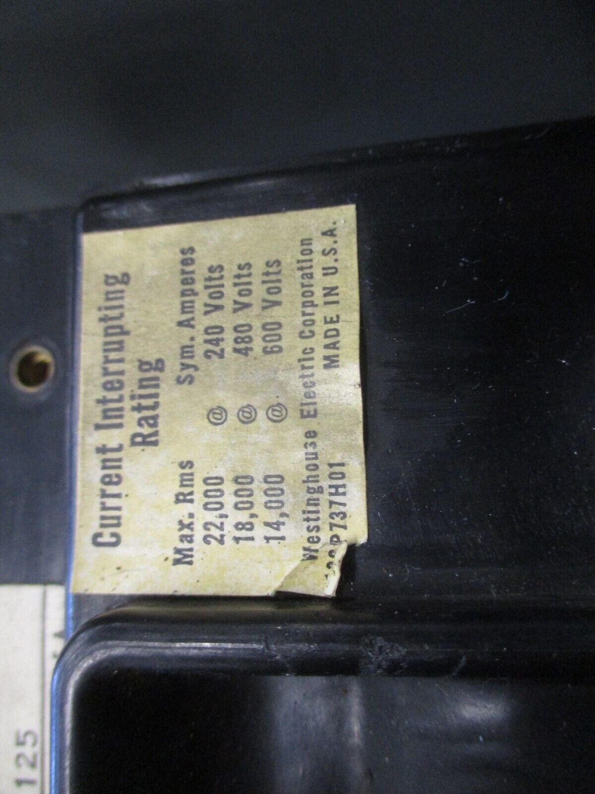 Westinghouse Enclosed Circuit Breaker JA3225VW 225A 600V 3P CKA Enclosure Used