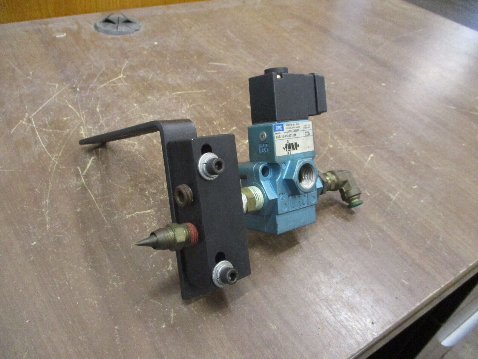 MAC Solenoid Valve 55B-12-PI-871JM VAC to 150PSI Used