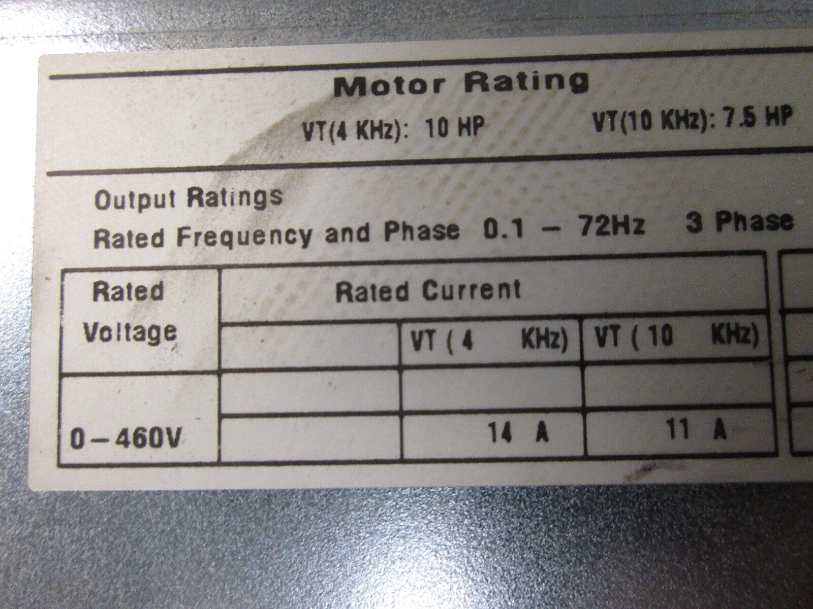 Square D Altivar 56 AC Drive ATV56U90N4 10HP Used