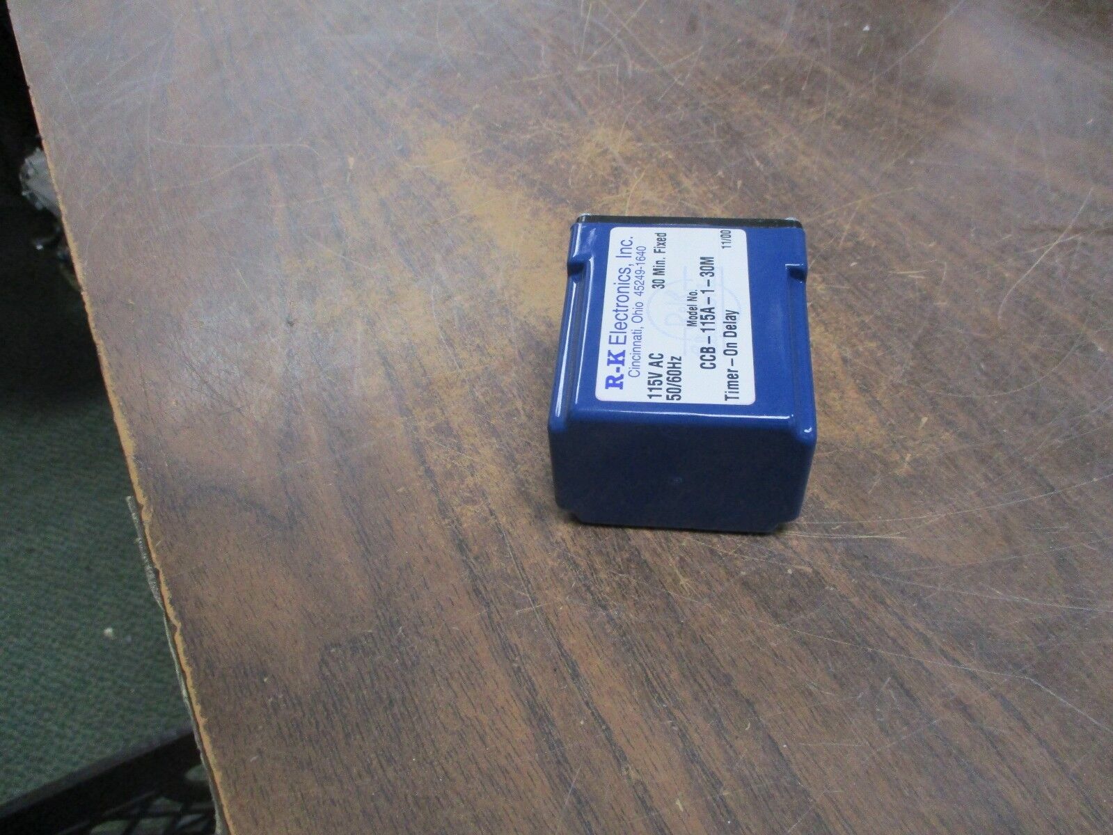 R-K Electronics On Delay Timer CCB-115A-1-30M 115VAC 50/60Hz 30 Min Fixed Used