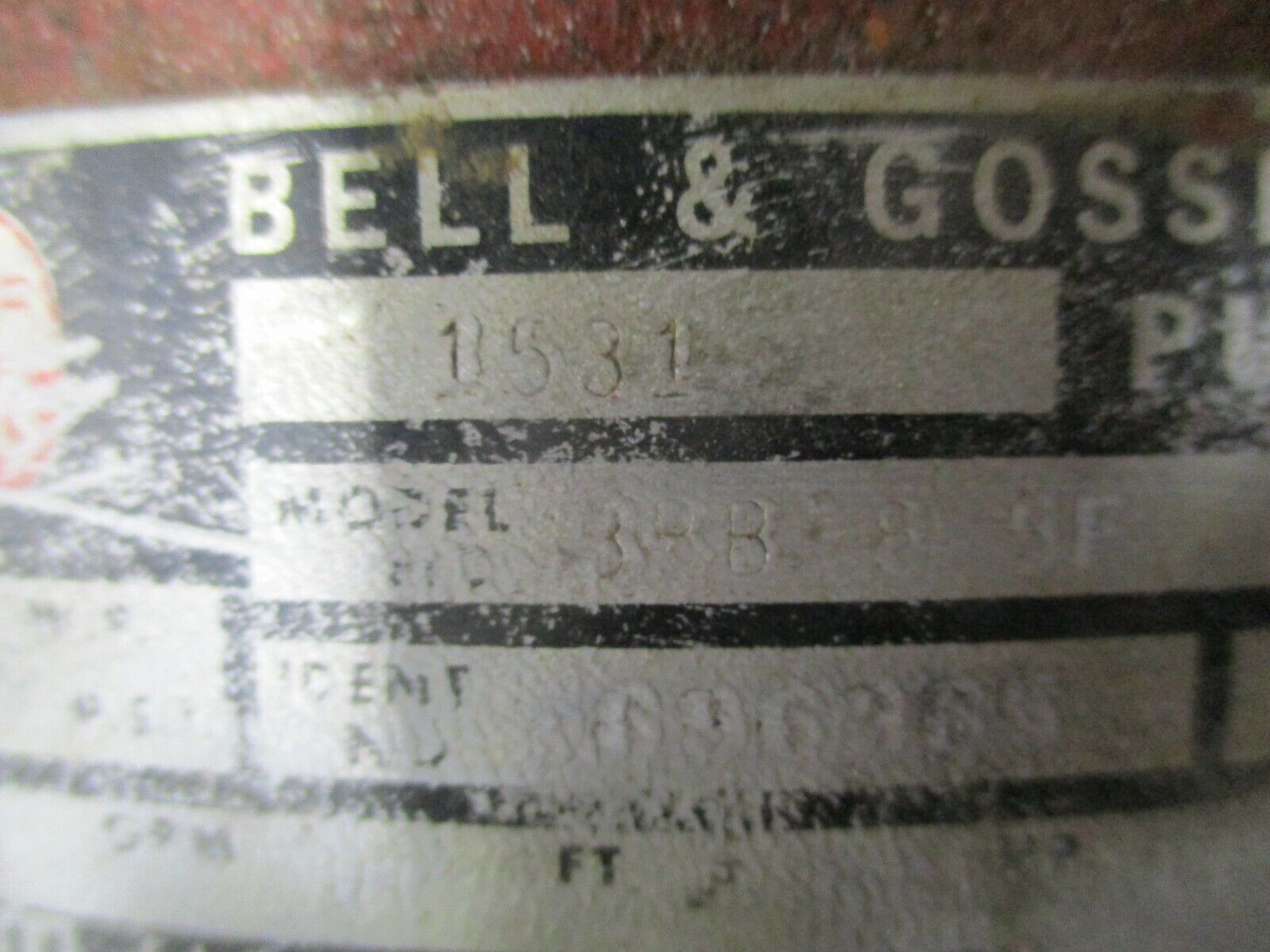 Bell & Gossett 1531 Pump 3RB-BF 5HP 1800RPM 208-230/460V Used