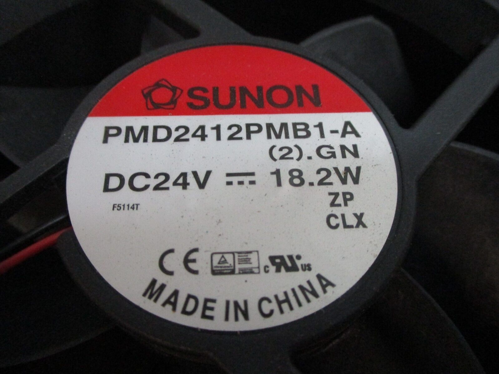 Sunon Axial Fan PMD2412PMB1-A 24VDC 18.2W Used