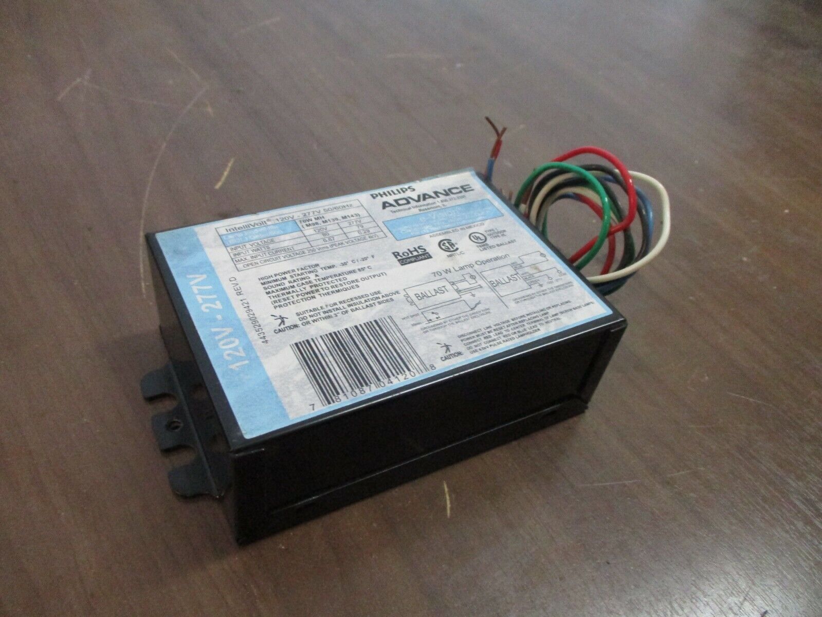 Philips Advance e-Vision Electronic Ballast IMH-70-D-LF 120-277V 50/60Hz