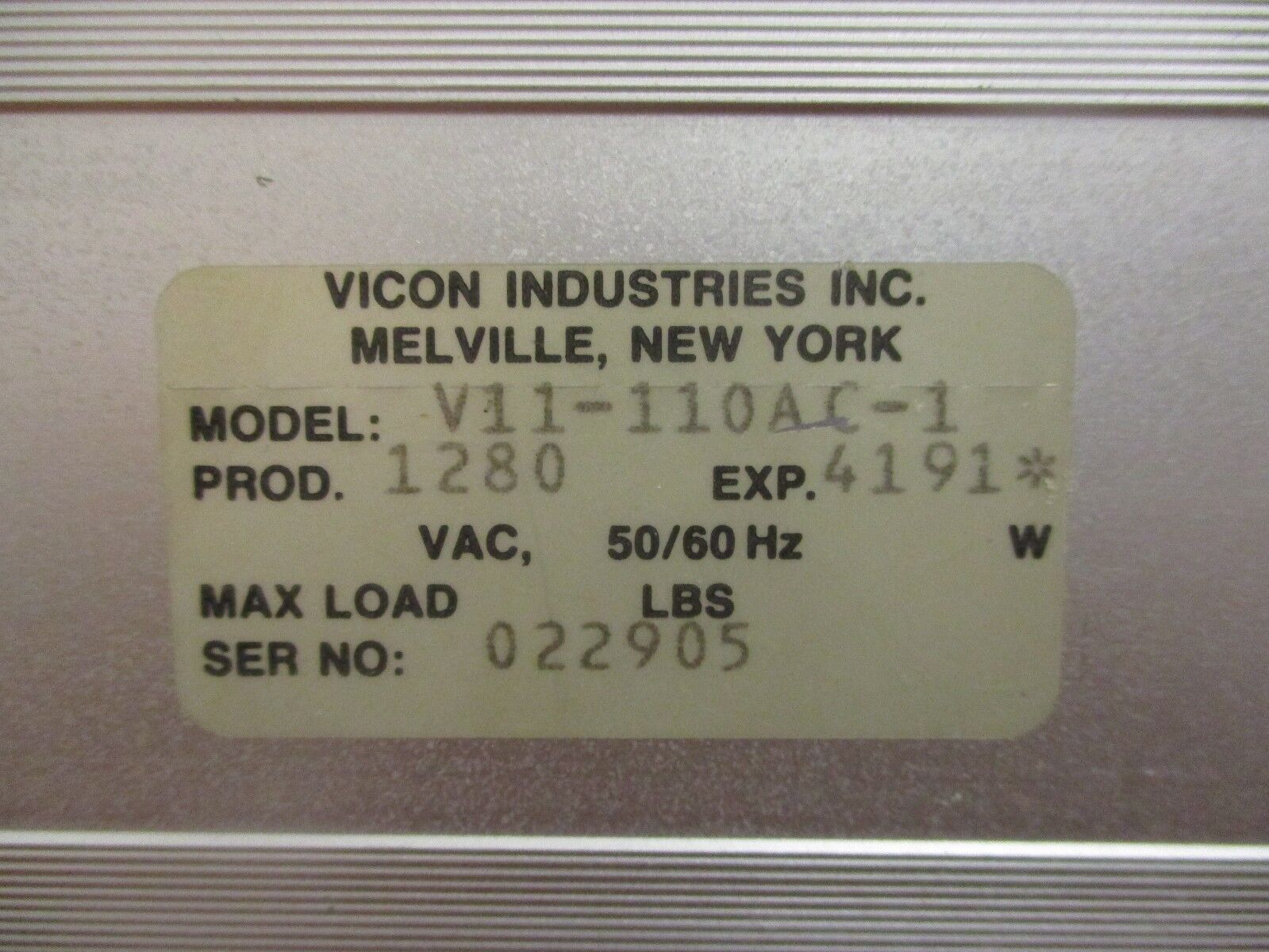 Vicon TV Zoom Lens V11-110AC-1 1:1.8/11-110 Used