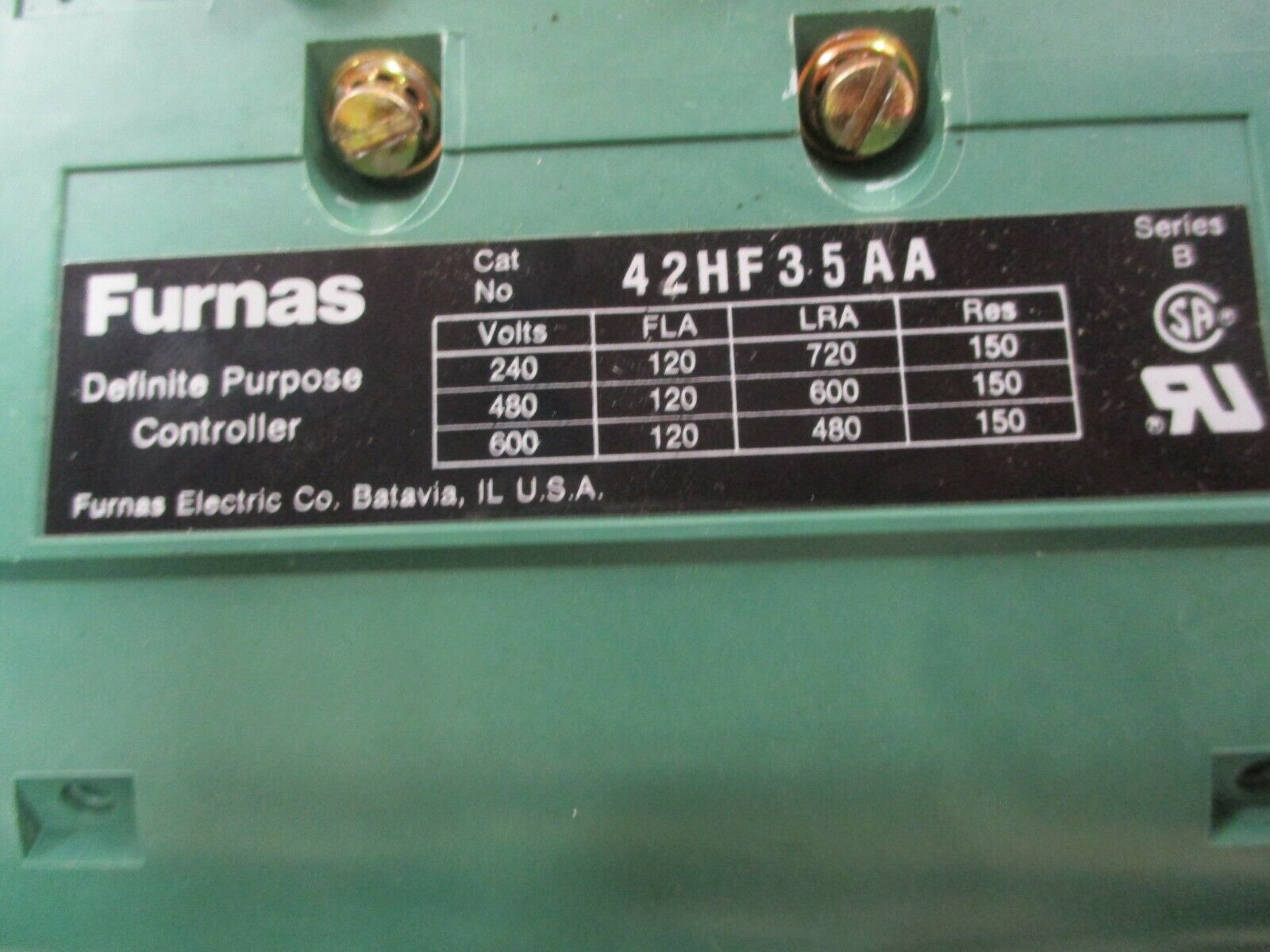 Furnas  Controller  42HF35AA  120A  600V  110-120/220-240V Coil  Used