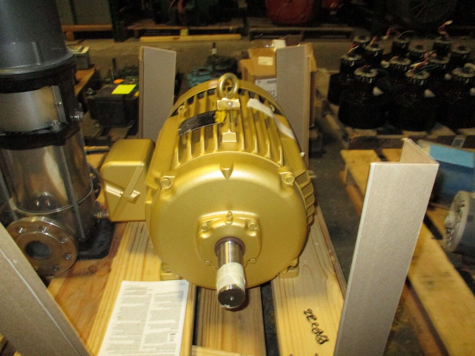 Baldor Motor EM4106T 20HP 3600RPM 230/460V 46/23A 3Ph 60Hz New Surplus