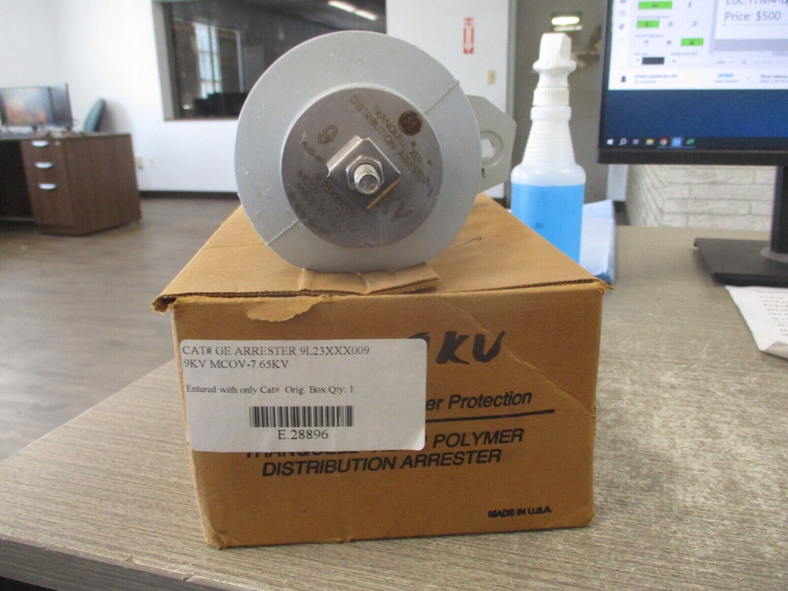 GE Tranquell XEP Polymer Distribution Arrester 9L23XXX009 9kV New Surplus