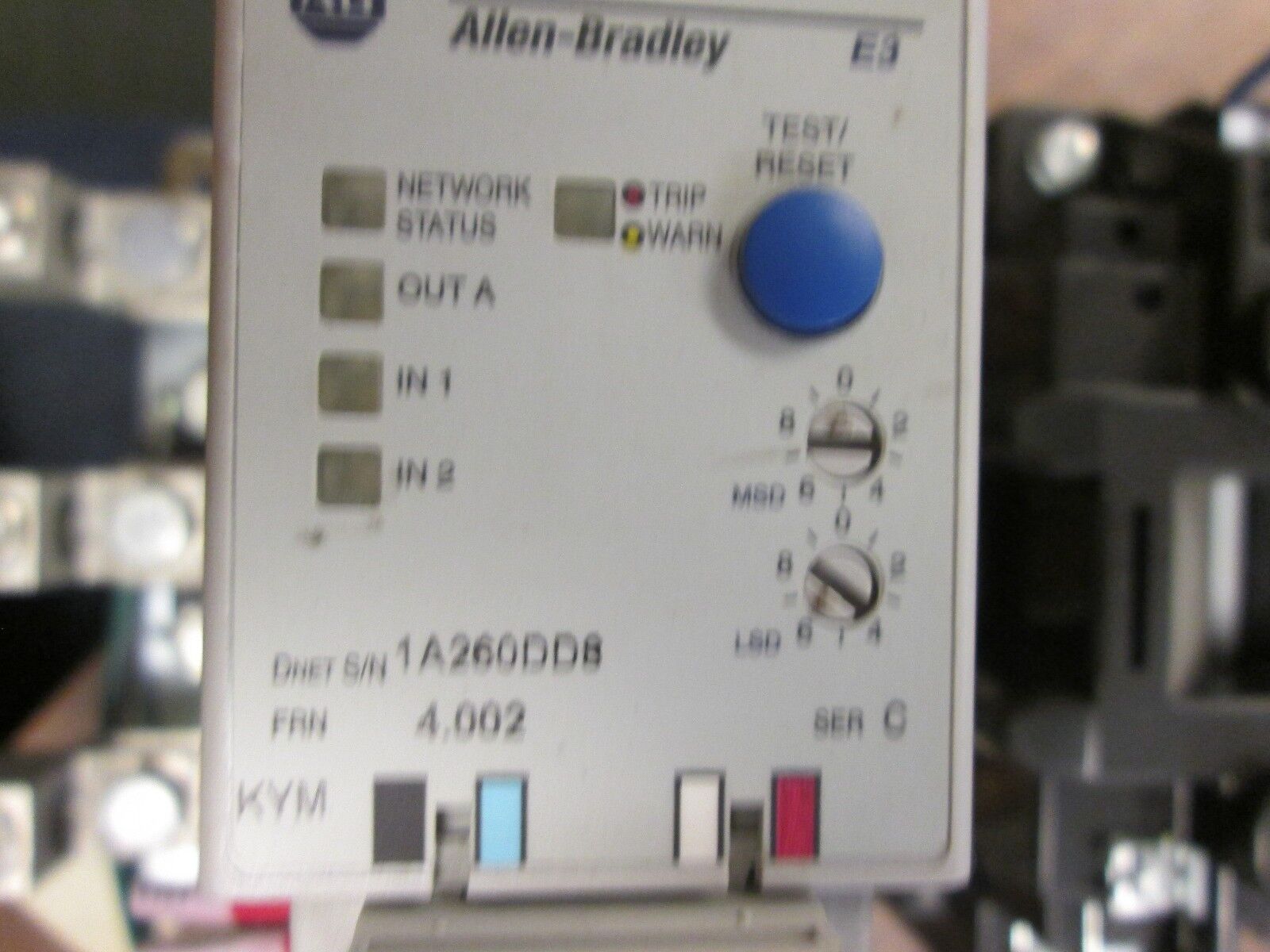 Allen-Bradley Size 4 Starter 509-EOD w/ PN-16156 Overload 135A 600V Used