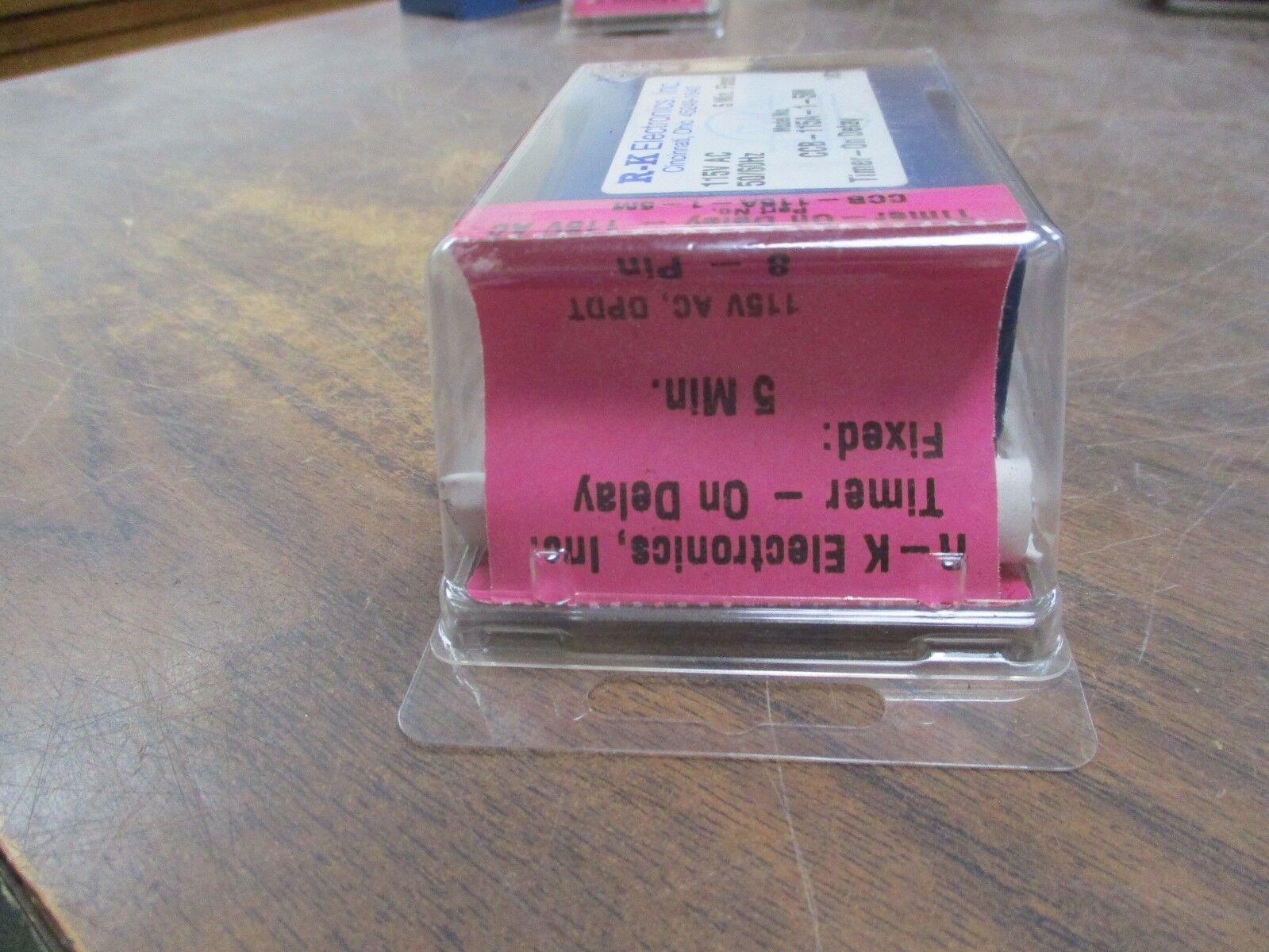 R-K Electronics On Delay Timer CCB-115A-1-5M 115VAC 50/60Hz 5 Min Fixed