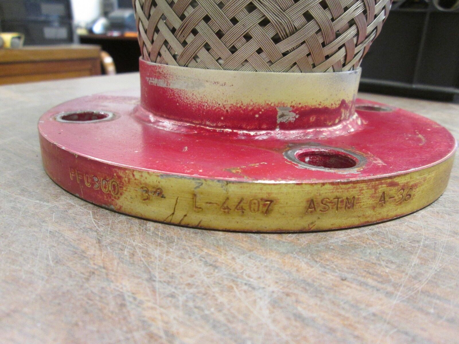 Flexible Metal Conduit Diameter 3" Length Approx 8-1/2" PF0300 L-4407 A-36 Used