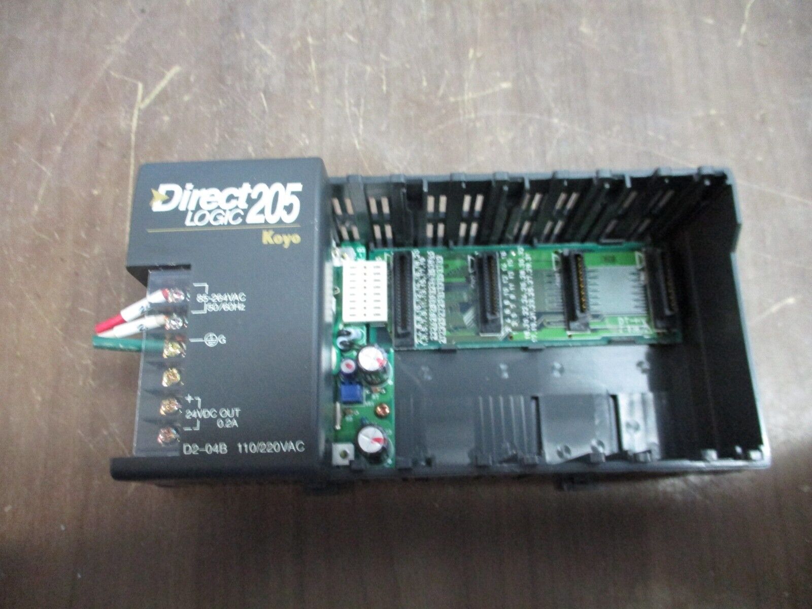 PLC Direct DirectLogic 205 Rack D2-04B 4-Slot Used