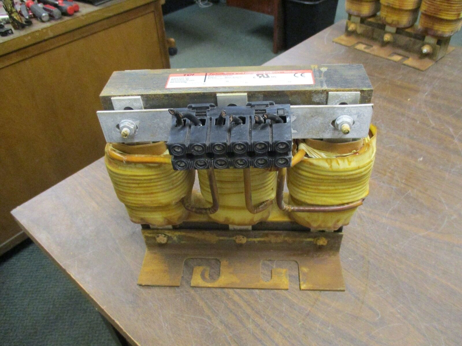 TCI KDR Drive Reactor KDRI1T 52A 600V 3Ph 50/60Hz Used
