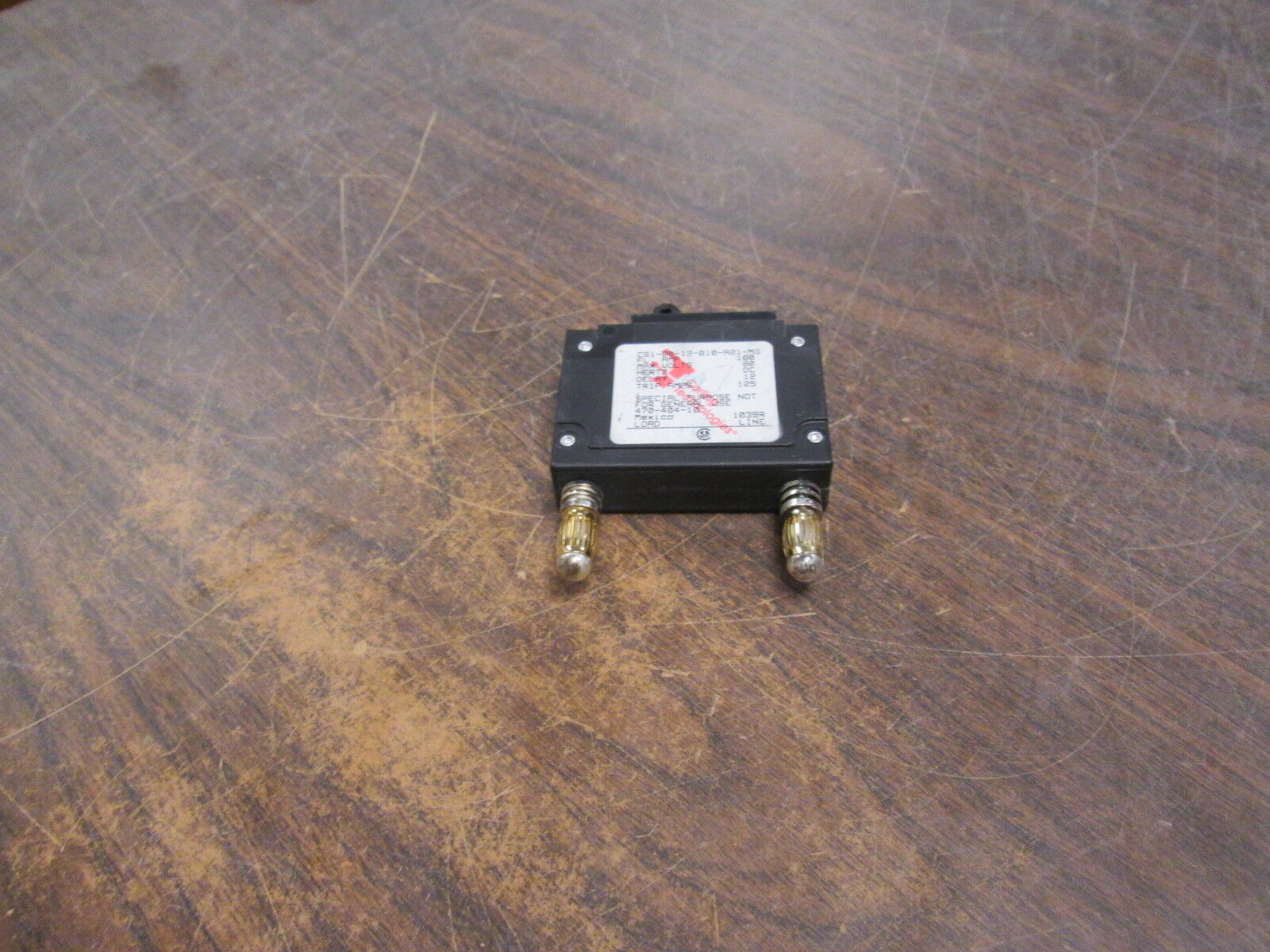 Carling Technologies DC Circuit Breaker CS1-B0-12-810-A21-MG 100A 80VDC 1P Used