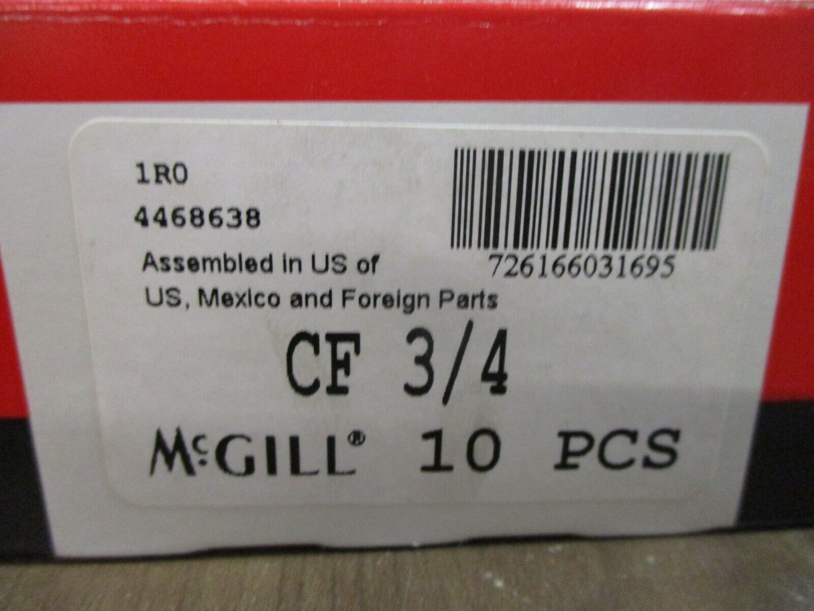 McGill Cam Follower CF 3/4 *Lot of 2* New Surplus