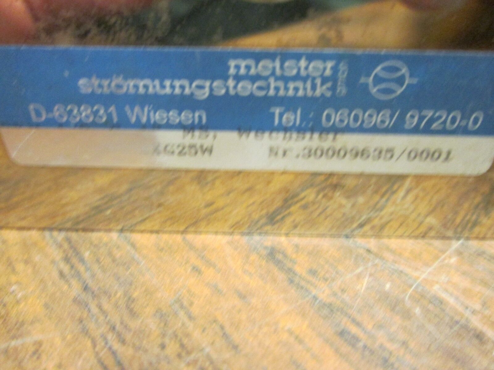 Meister Flow Monitor D-63831 Used