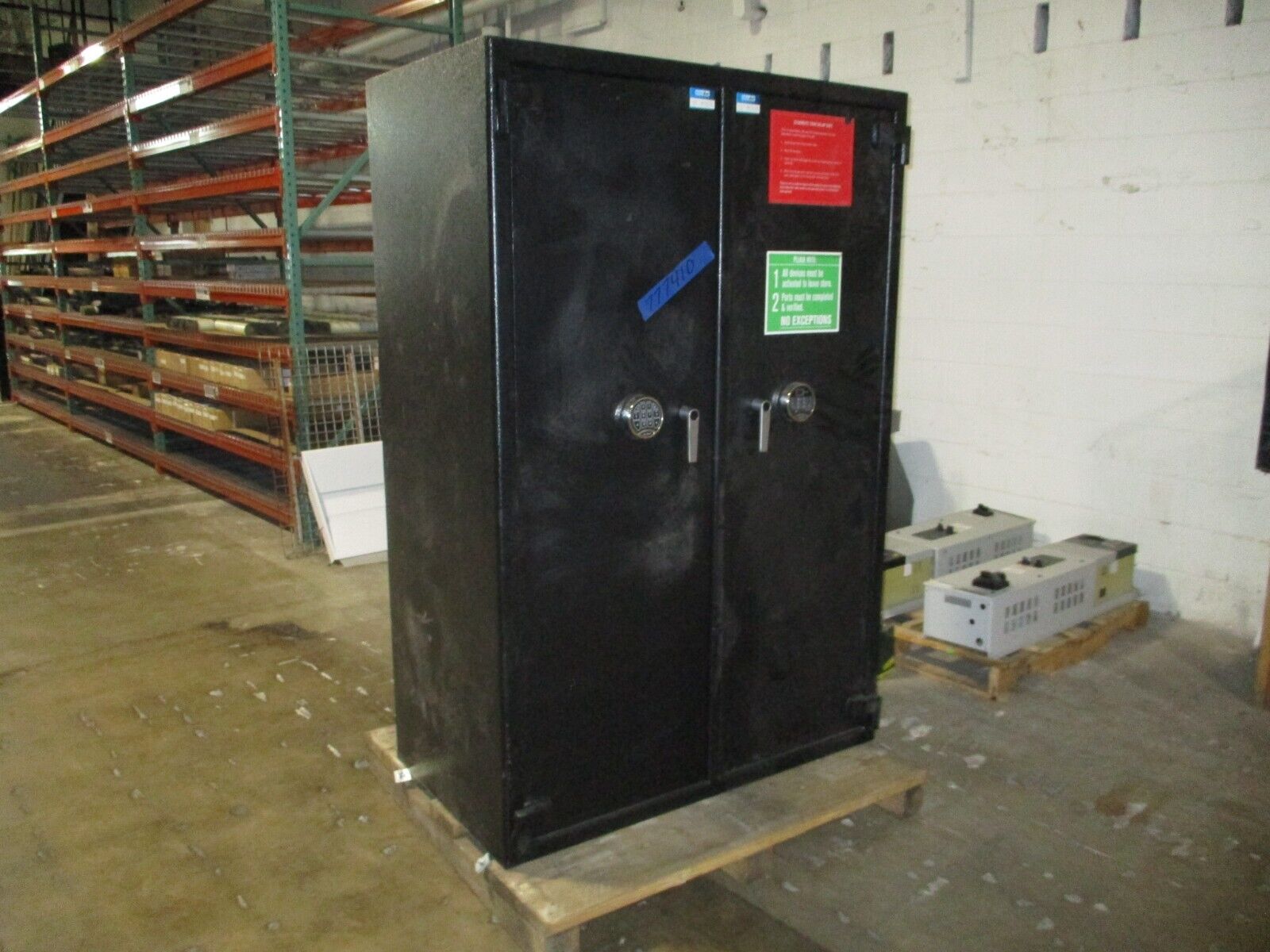 Blue Dot Safes Two-Door Safe Size: 72" x 48" x 27" (1) Electronic Lock Used