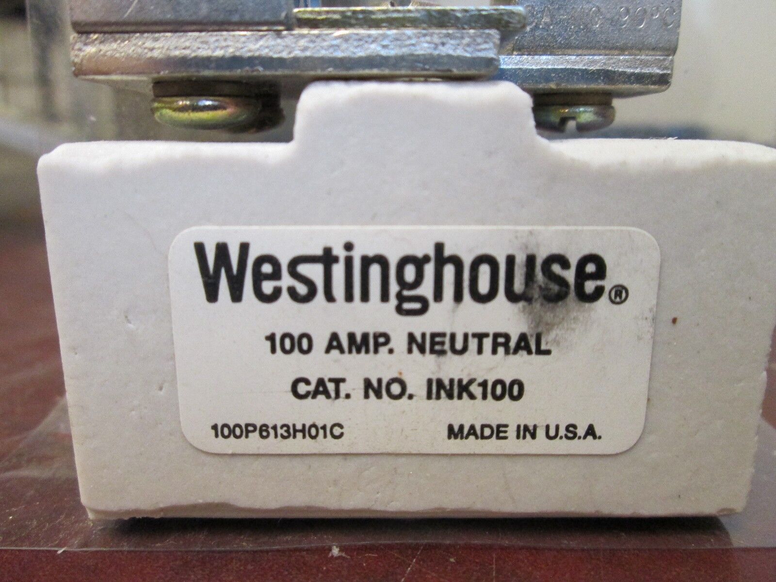 Westinghouse Neutral Block INK100 100A New Surplus