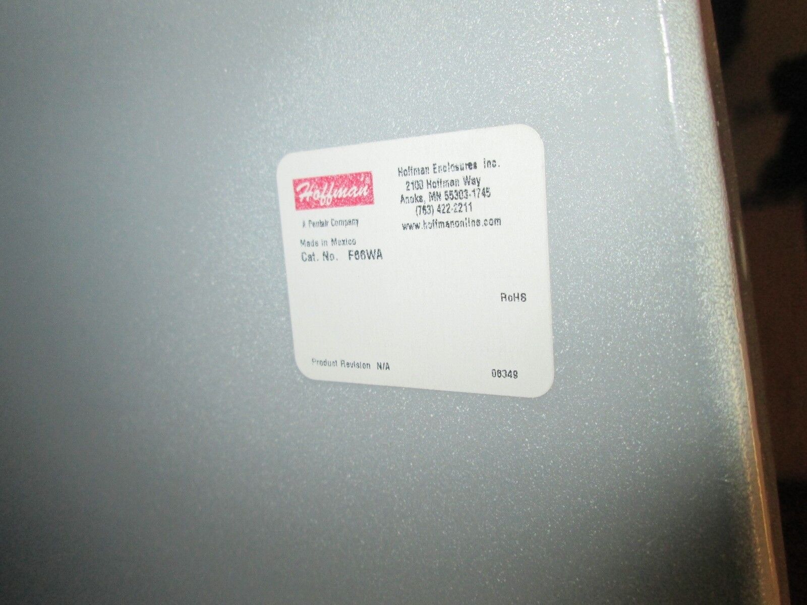 Hoffman Wireway Telescope Fitting F66WA Size 6x6" No Box New Surplus