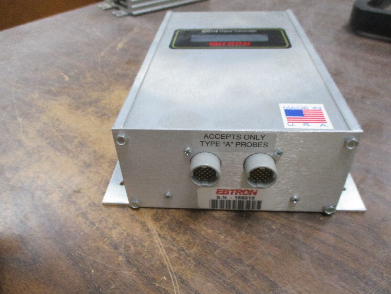 Ebtron Digital Transmitter GTA116-P Input: 22.5-29VAC 20VA Used