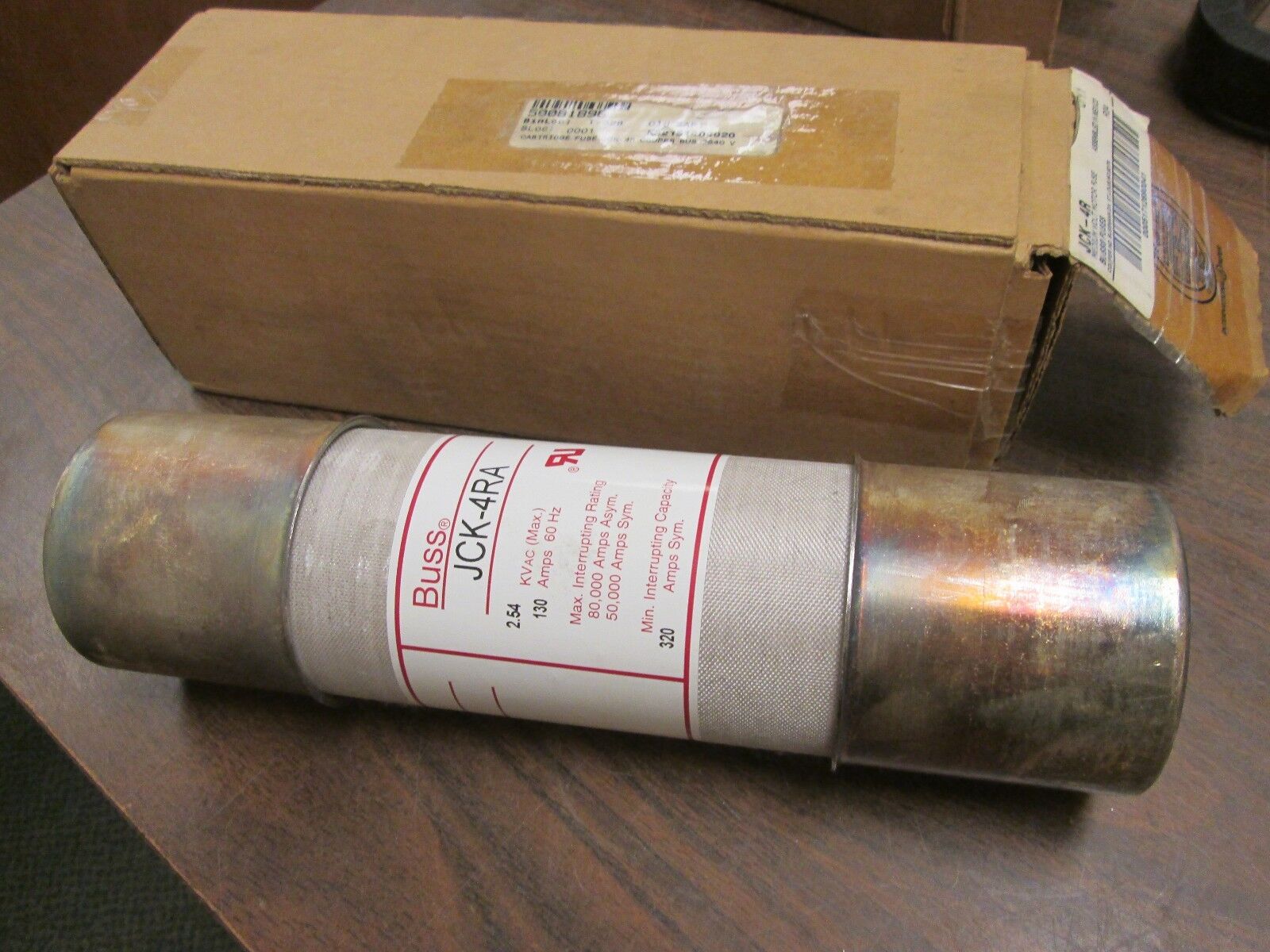 Buss Medium Voltage Fuse JCK-4RA 2.54KV 130A New Surplus