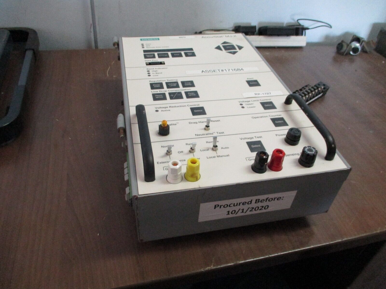 Siemens Accu/Stat MJ-X Voltage Regulator Control Panel 59930 Used