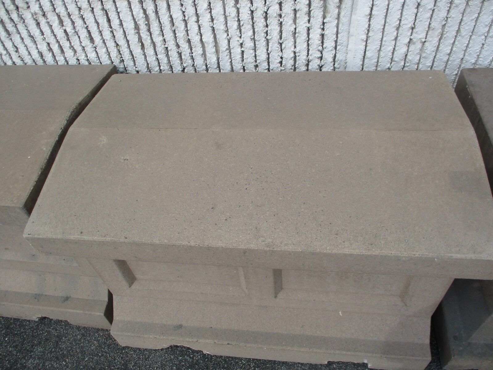 Petersen Decorative Concrete Security Barriers 4' Long 30" Wide 35" Tall Used