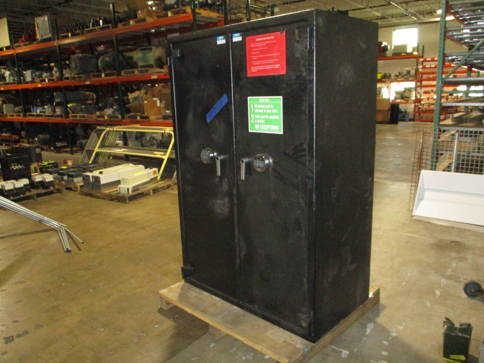 Blue Dot Safes Two-Door Safe Size: 72" x 48" x 27" (1) Electronic Lock Used
