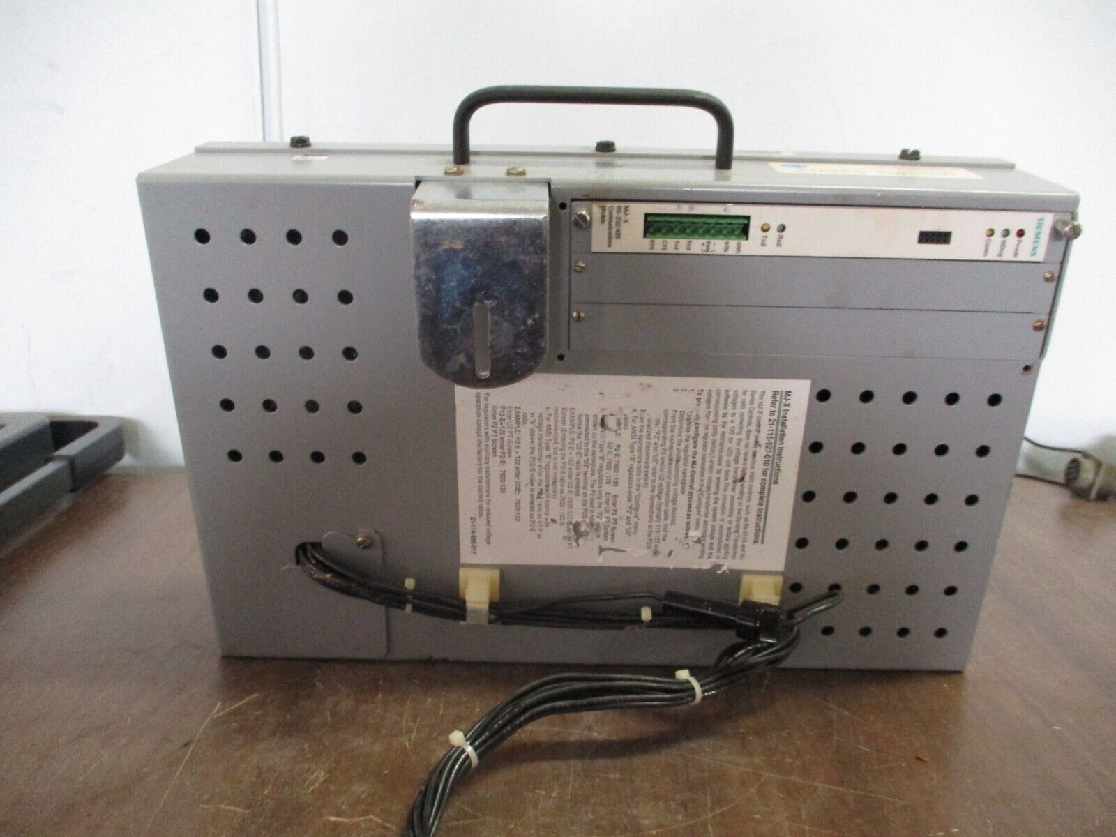Siemens Accu/Stat MJ-X Voltage Regulator Control Panel S-62002 Used