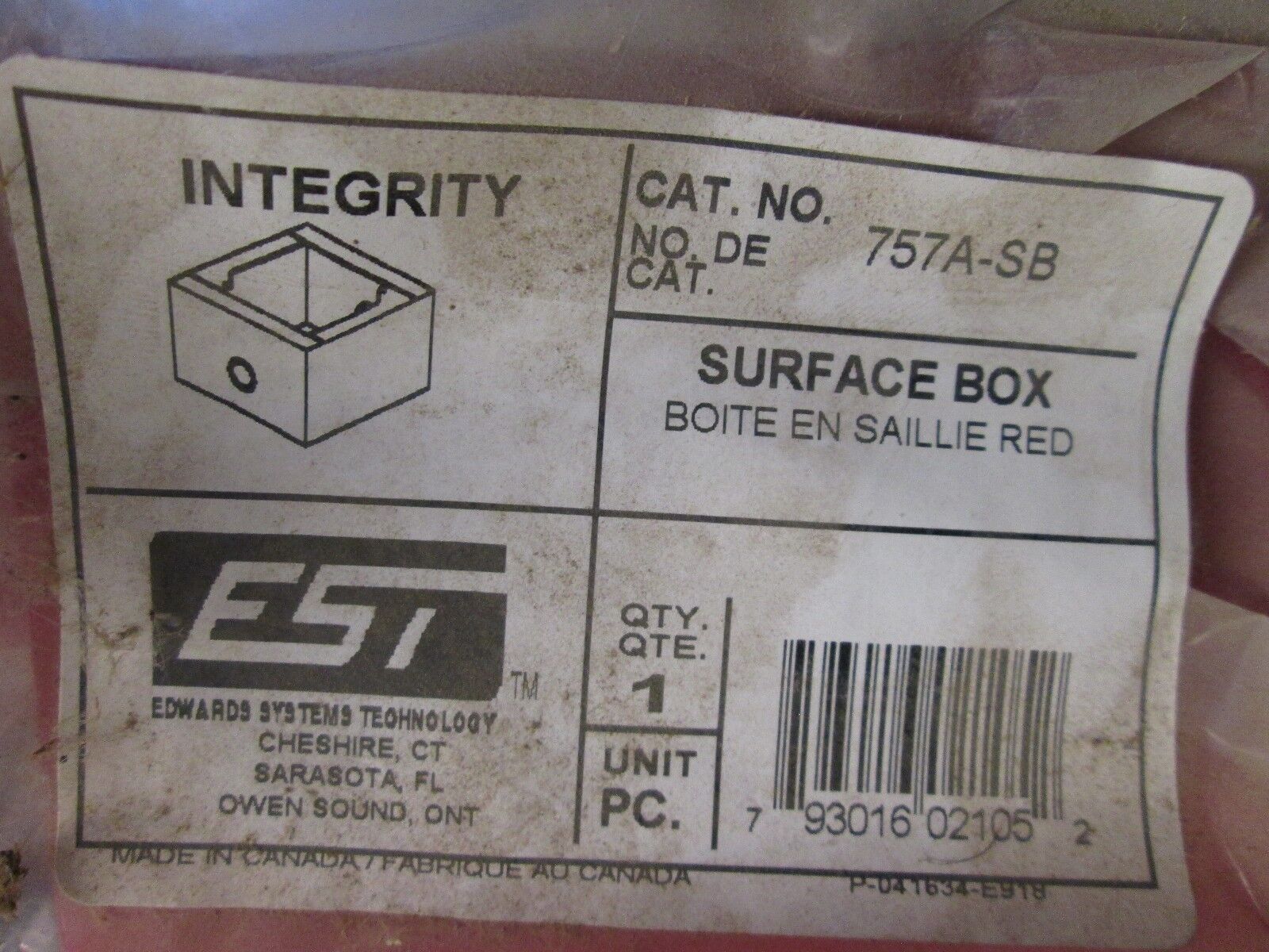 EST Surface Box 757A-SB *Lot of 4* New Surplus