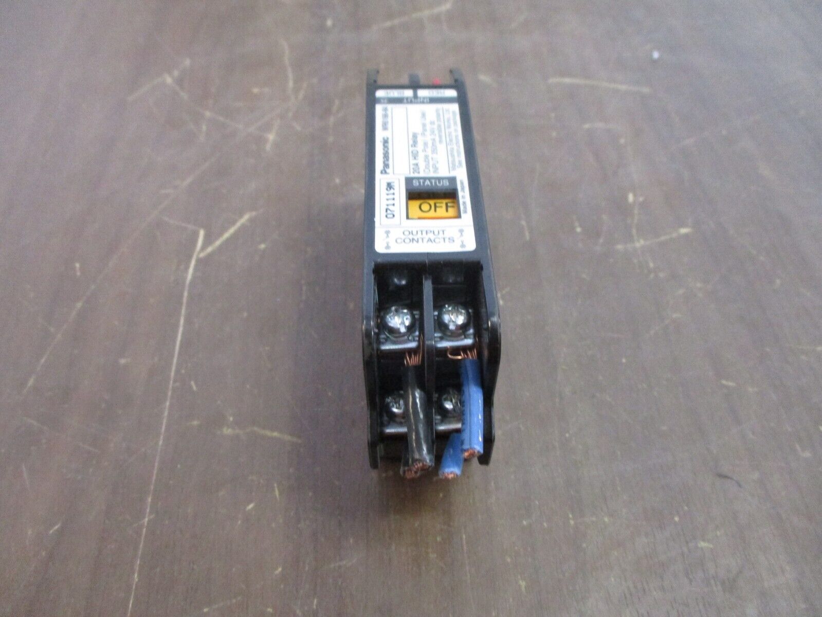 Panasonic HID Relay WR6166-84 20A Double Pole Panel Use Input: 350mA 24VDC Used