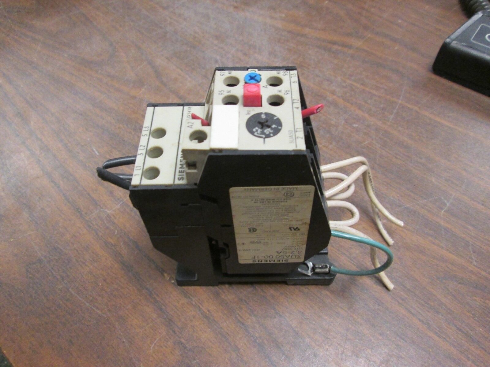 Siemens Solid State Overload 3UA50 00-1F Range: 3.2-5A Used