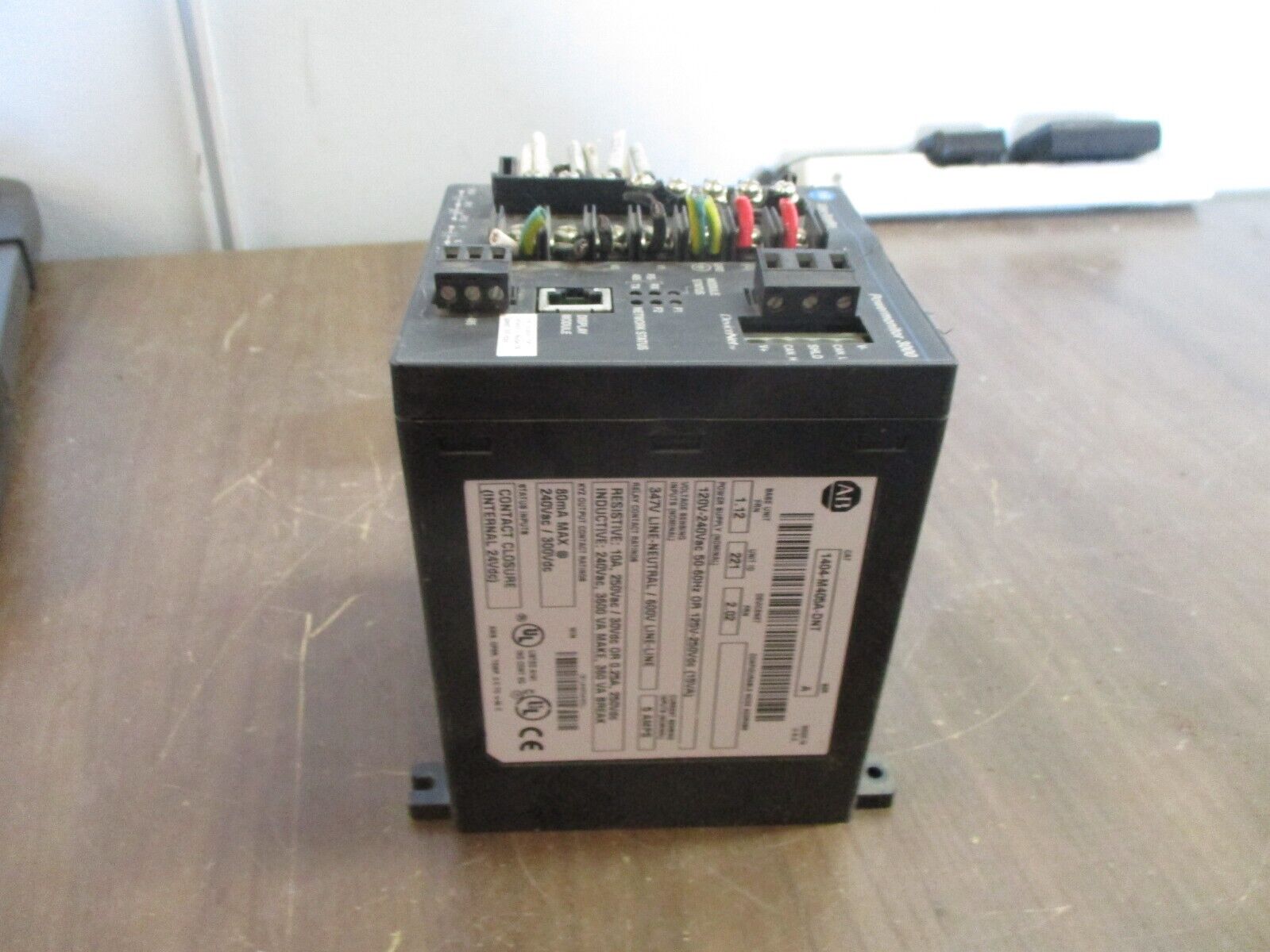 Allen-Bradley Powermonitor 3000 Control Monitor 1404-M405A-DNT Ser. A Used
